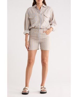 Longchamp Linen & Cotton Blend Romper - Natural