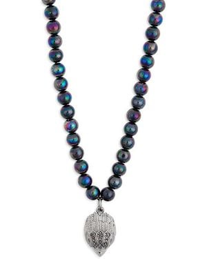 Kurt Geiger Eagle Stone Beaded Necklace - Blue