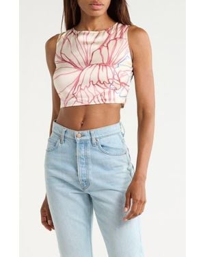 FRNCH Lola Sleeveless Crop Top - Pink