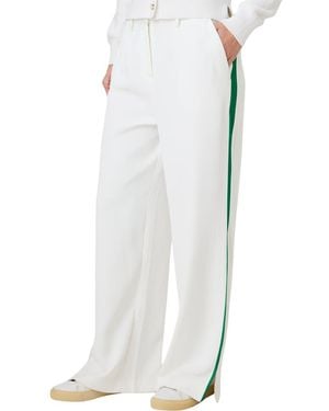 French Connection Stripe Side Pants - White