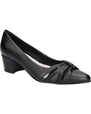 Easy Street Millie Ruched Pump - Black