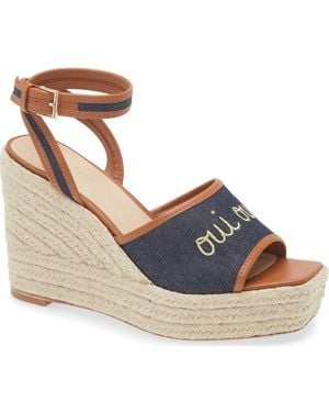 Cinq À Sept Jesse Espadrille Wedge Sandal - Blue