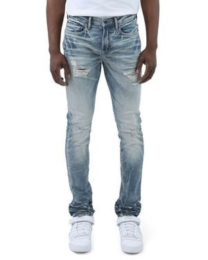 PRPS Sounds Distressed Skinny Jeans - Blue