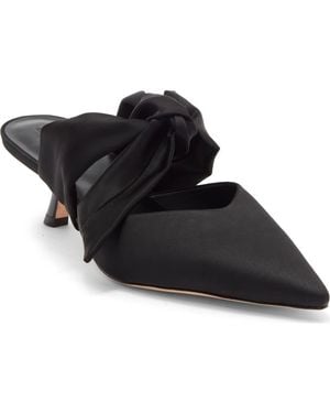 Reformation Milk Glass Pointed Toe Mule - Black