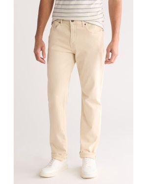 7 For All Mankind Squiggle Slim Fit Cotton Pants - Natural