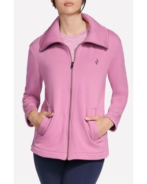 Skechers Go Snuggle Tunic Full Zip Jacket - Pink