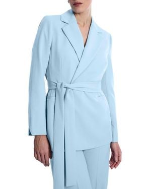 BCBGMAXAZRIA Belted Tailored Jacket - Blue