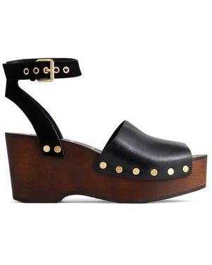 Madewell The Anouk Platform Clog Sandal - Black