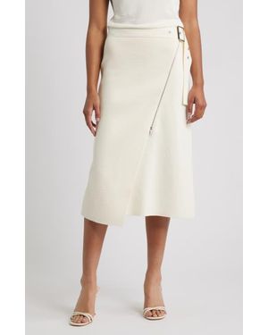 BOSS Feliora Wrap Skirt - Natural