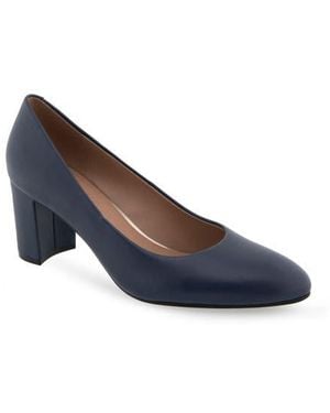 Aerosoles Ebel Dress Mid Heel Pumps - Blue