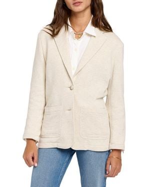 Faherty Inlet Cotton Blend Knit Blazer - Natural