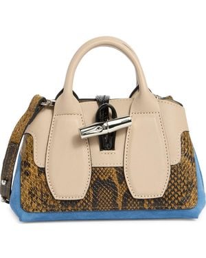 Longchamp Roseau Extra Small Satchel - Natural