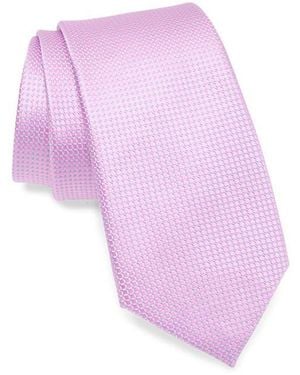 Duchamp Textured Silk Tie - Pink