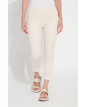 Lyssé Toothpick High Waist Released Raw Hem Crop Skinny Jeans - Multicolor
