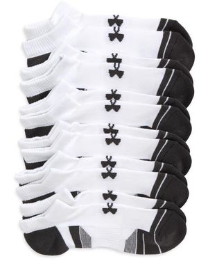 Under Armour Gender Neutral 6-Pack Performance Ankle Socks - White