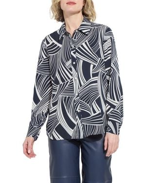 Lyssé Parker Button Down Shirt - Blue
