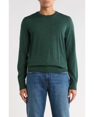 Brooks Brothers Wool Crewneck Sweater - Green
