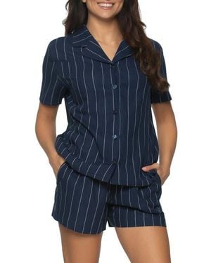Felina Mirielle Short Pajamas - Blue