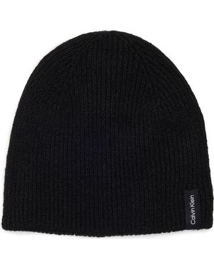 Calvin Klein Reversible Color Pop Beanie - Black