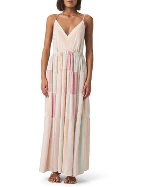 Splendid Audriana Stripe Tiered Maxi Dress - Multicolor