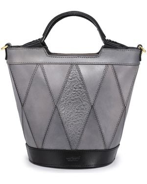 Old Trend Primrose Leather Mini Tote - Gray