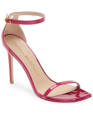Stuart Weitzman Nudistcurve Ankle Strap Sandal - Pink