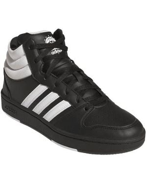 adidas Gender Inclusive Hoops 3.0 Mid Top Sneaker - Black