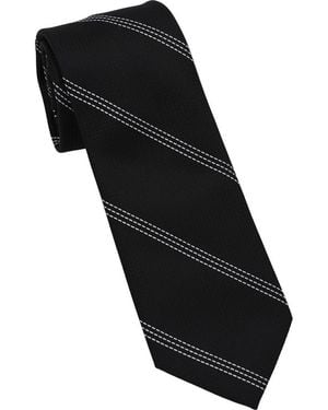 DKNY Stitch Stripe Tie - Black