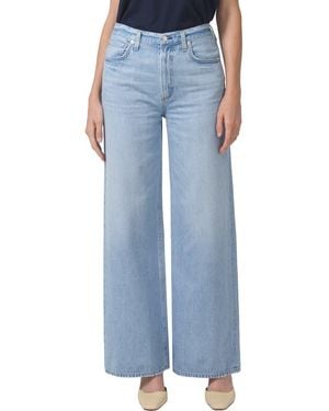 Citizens of Humanity Paloma Baggy High Waist Organic Cotton Wide Leg Jeans - Blue