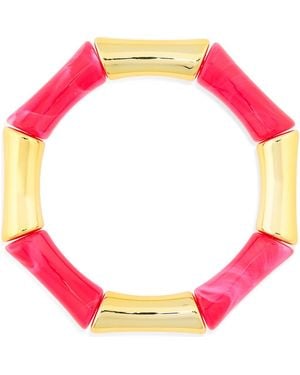Panacea Resin Link Stretch Bracelet - Red