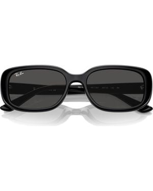 Ray-Ban 56Mm Pillow Rectangular Sunglasses - Black