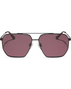 DIFF Berkely 59Mm Gradient Navigator Sunglasses - Purple