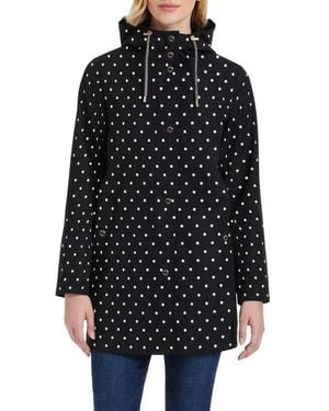 Kate Spade Hooded A-Line Jacket - Black