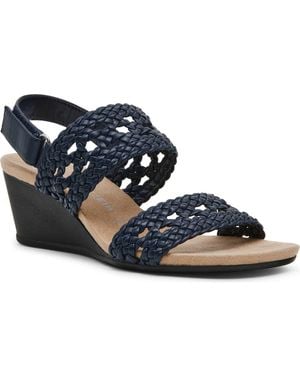 Anne Klein Baxxter Wedge Sandal - Blue