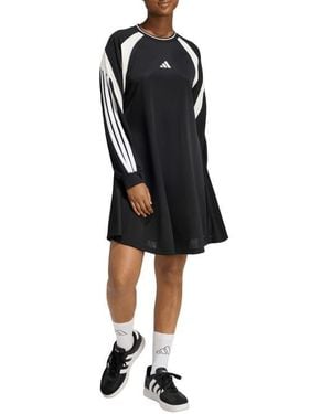 adidas House Of Tiro Long Sleeve Dress - Black