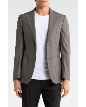 Calvin Klein Heathered Notch Lapel Sport Coat - Brown