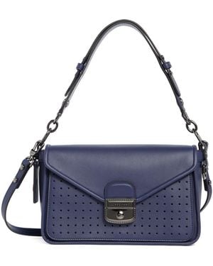 Longchamp Mademoiselle Medium Leather Satchel - Blue