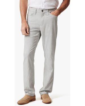 Mavi Marcus Slim Straight Leg Stretch Twill 5-Pocket Pants - Gray