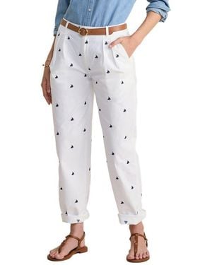 Vineyard Vines Nautical Embroidered Relaxed Chino Pants - Multicolor