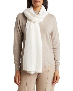 Amicale Cashmere Featherweight Scarf - Gray