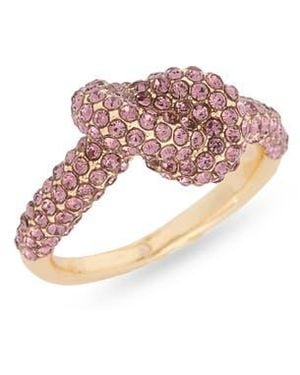 Nordstrom Rack Pavé Crystal Knot Ring - Pink