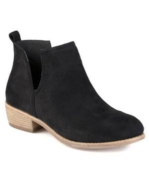 Journee Collection Journee Rimi Split Side Bootie - Black