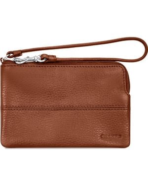 CHAMPS Leather Travel Sling Wristlet - Brown
