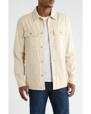 14th & Union Linen & Cotton Shirt Jacket - Natural