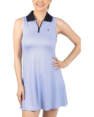 Tailorbyrd Golf Clubs Performance Polo Dress - Blue