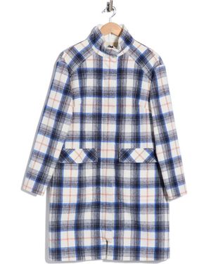 Longchamp Stand Collar Coat - Blue