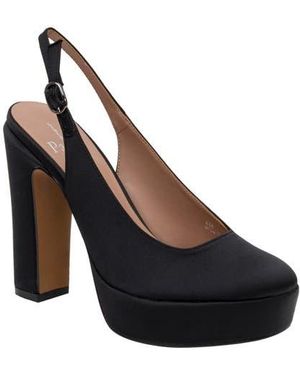 Linea Paolo Ivie Slingback Platform Pump - Black