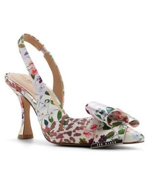 Ted Baker Lola Bow Half D'Orsay Pump - White