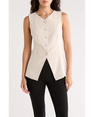 Leith Longline Vest - Black