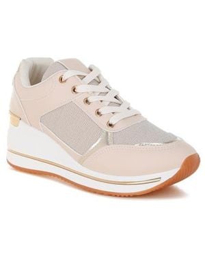 LONDON RAG Vespera Wedge Sneaker - White